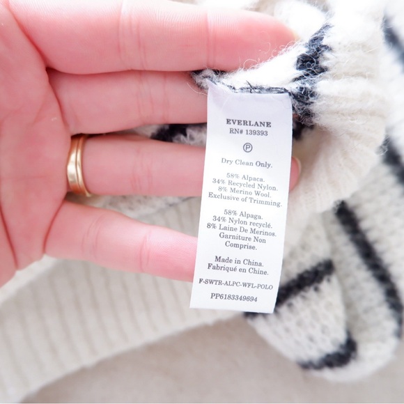 SOLD- EVERLANE Alpaca Knit Polo Sweater - Picture 8 of 8